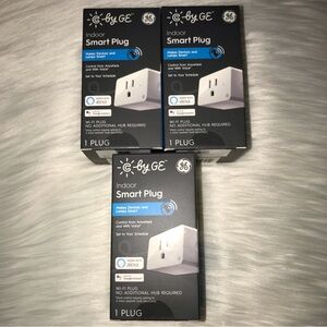 New GE Lighting Cync Indoor Smart Bluetooth and Wi-Fi Outlet set of 3